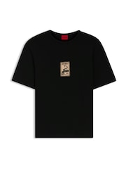 HUGO Black Dobul Graphic T-Shirt - Image 1 of 1