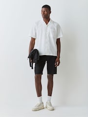 BOSS White Rayer Relaxed Fit Shirt - Image 2 of 6