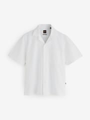BOSS White Rayer Relaxed Fit Shirt - Image 6 of 6