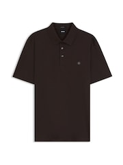 BOSS Brown Parris Logo Polo Shirt - Image 1 of 1