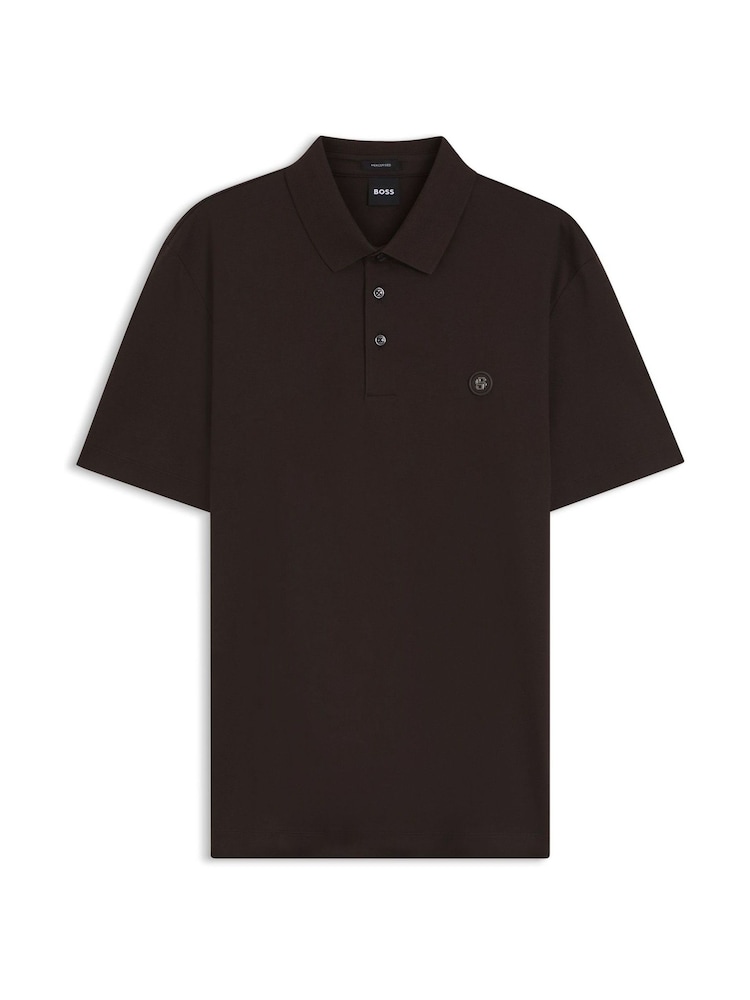 BOSS Brown Parris Logo Polo Shirt - Image 1 of 1 BOSS Brown Parris Logo Polo Shirt - Image 1 of 1