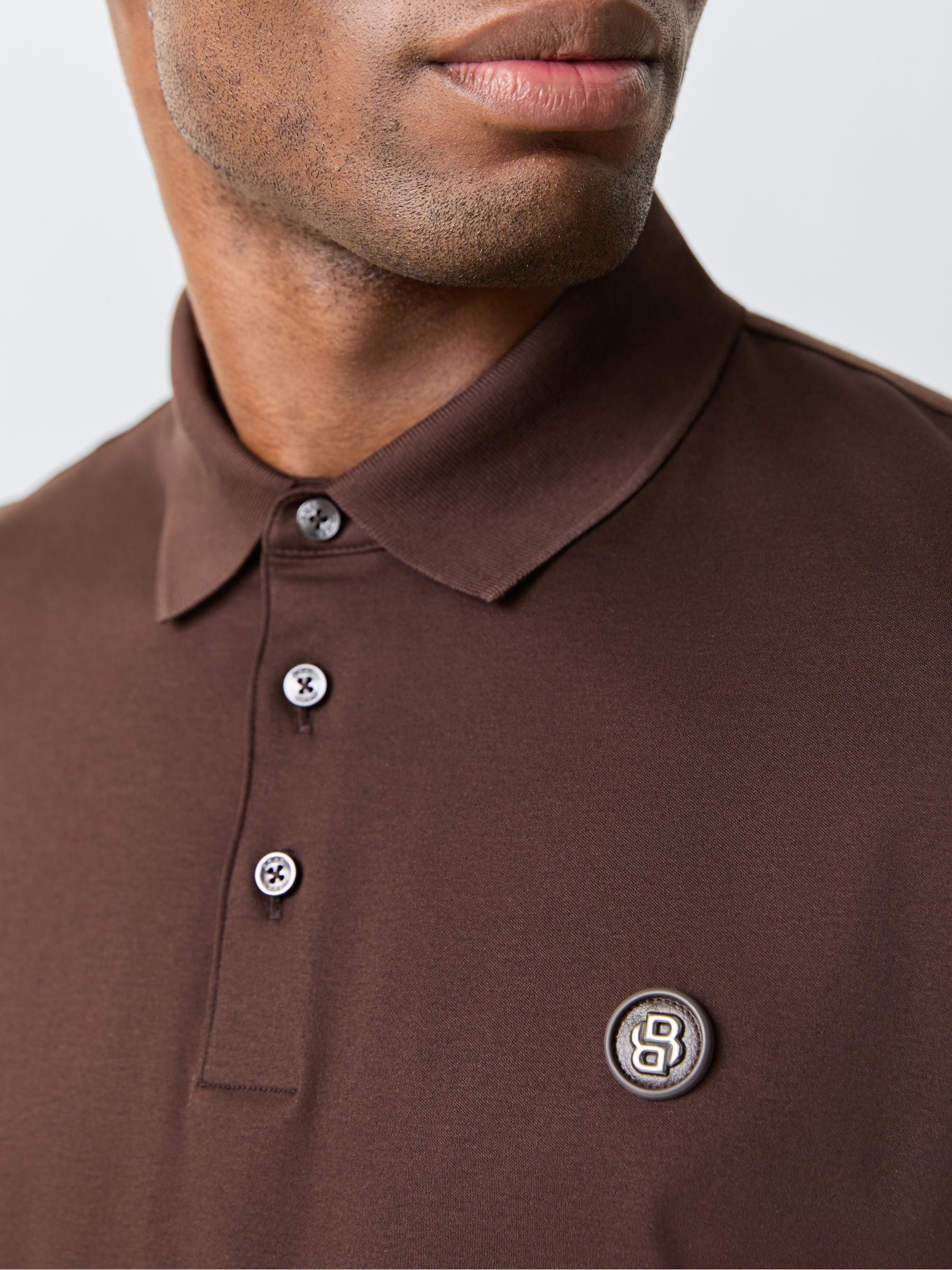 Buy BOSS Brown Parris Logo Polo Shirt from Next USA