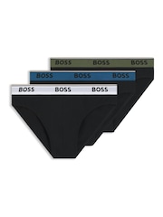 Svart krom - BOSS Power Logo-truser 3 -pakke - Bilde 1 av 1