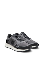 BOSS Grey Vinston Logo Trainers - Image 1 of 2
