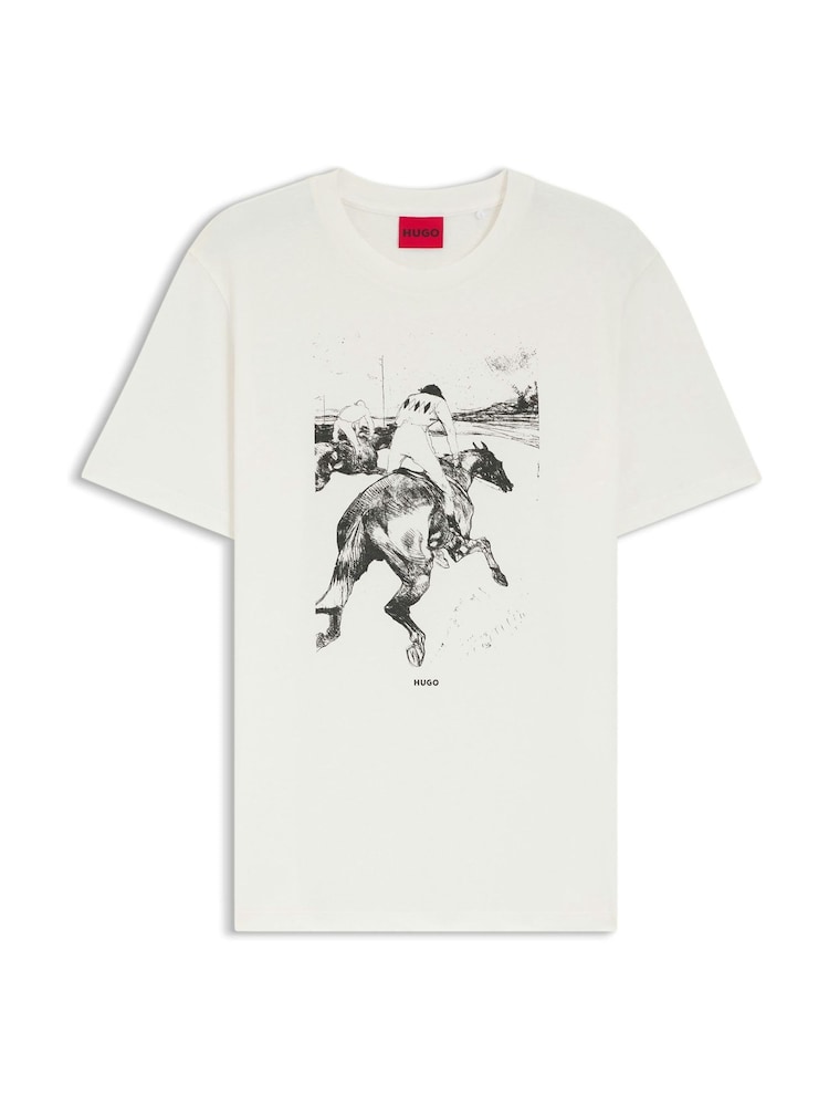 HUGO Duhorse Graphic Logo T-Shirt - صورة 1 من 1