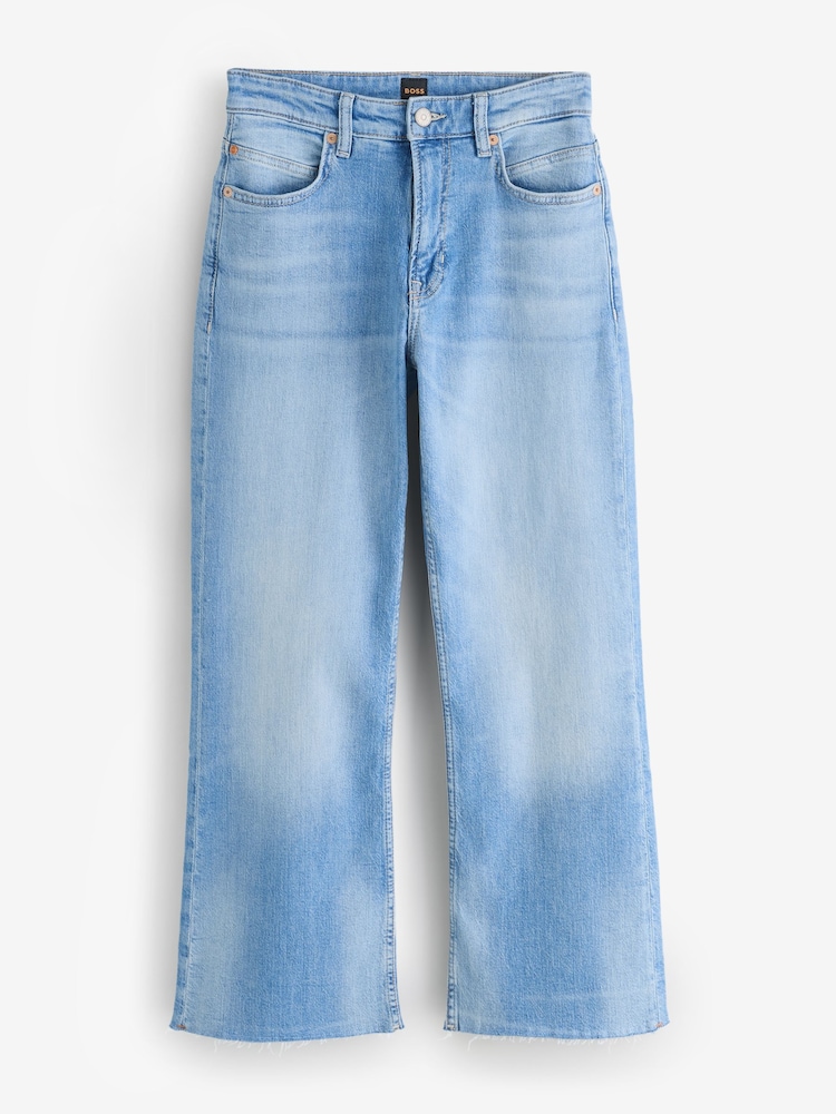 BOSS Blue Straight Leg Stretch Denim Jeans - Image 1 of 1