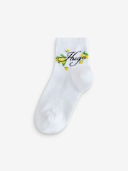HUGO Lemon Pattern Logo Script Socks 2 Pack - Bild 2 von 3