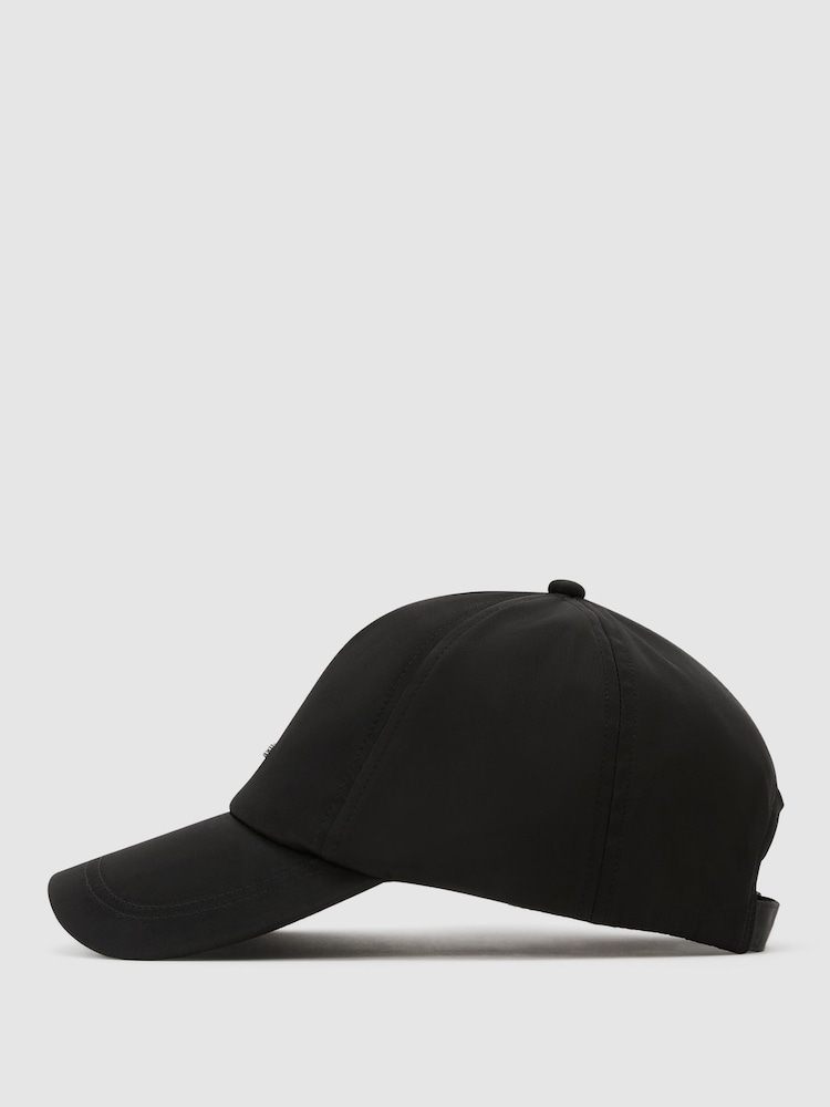 Reiss Black Emery Technical Logo Baseball Cap - Image 2 of 4