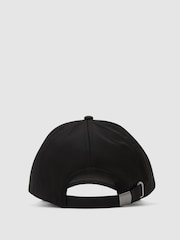 Reiss Black Emery Technical Logo Baseball Cap - Image 3 of 4