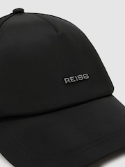 Reiss Black Emery Technical Logo Baseball Cap - Image 5 of 5