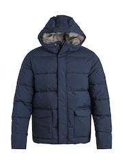 Weird Fish Blue Calderwood Heavyweight Padded Jacket - Image 7 of 8