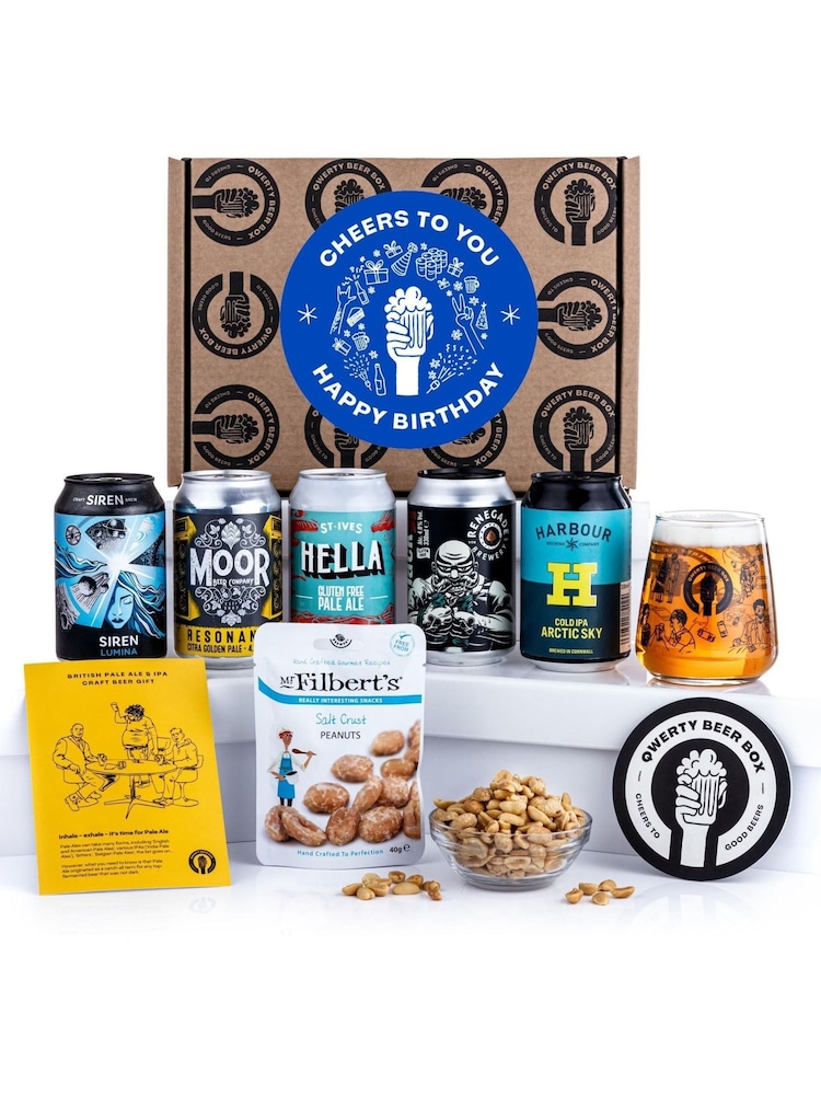 QWERTY Beer Box Happy Birthday Pale Ale & IPA Beer Gift - Image 2 of 4