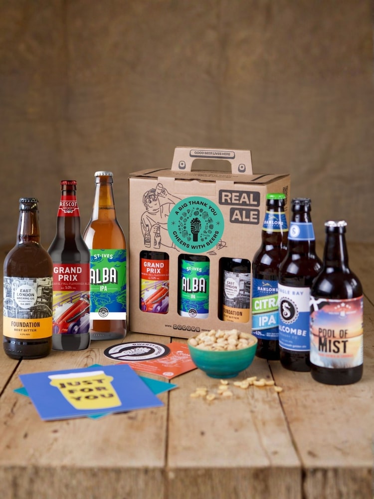 QWERTY Beer Box Thank You Real Ale Beer Gift Experience - Image 1 of 4