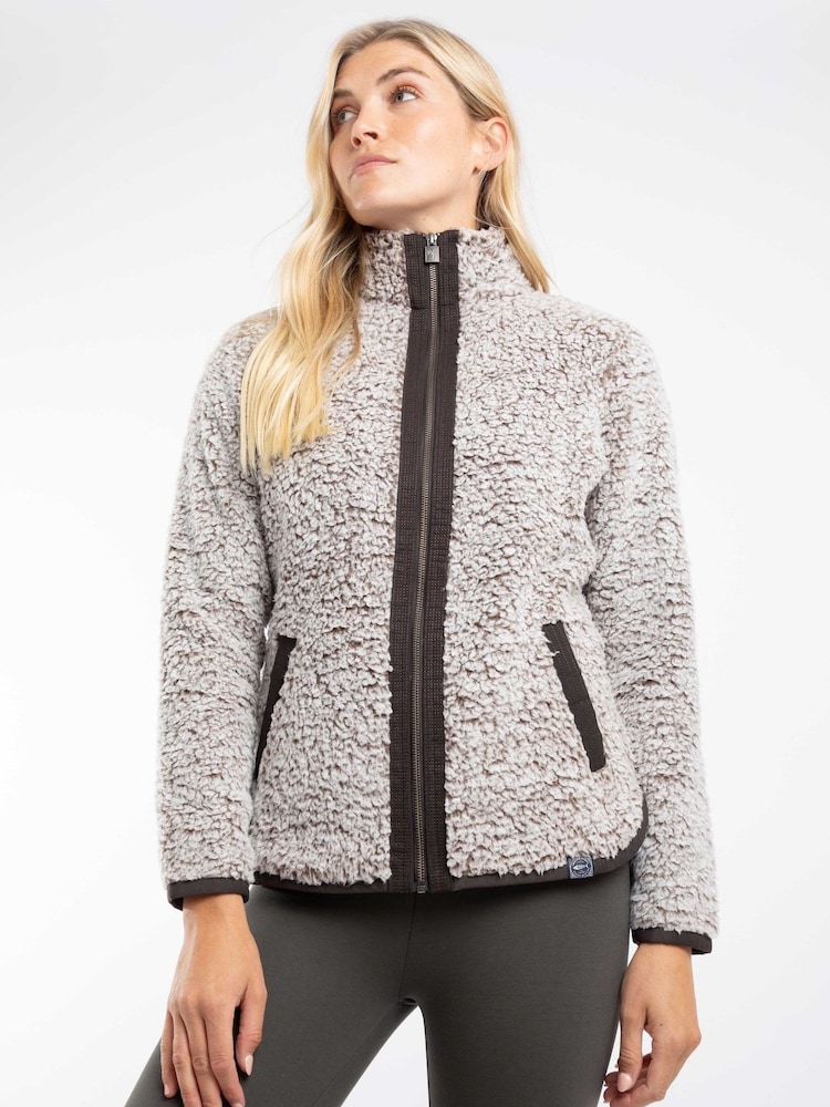 Weird Fish Brown Clove Cosy Full Zip Fleece - Image 1 of 4 Weird Fish Brown Clove Cosy Full Zip Fleece - Image 1 of 4