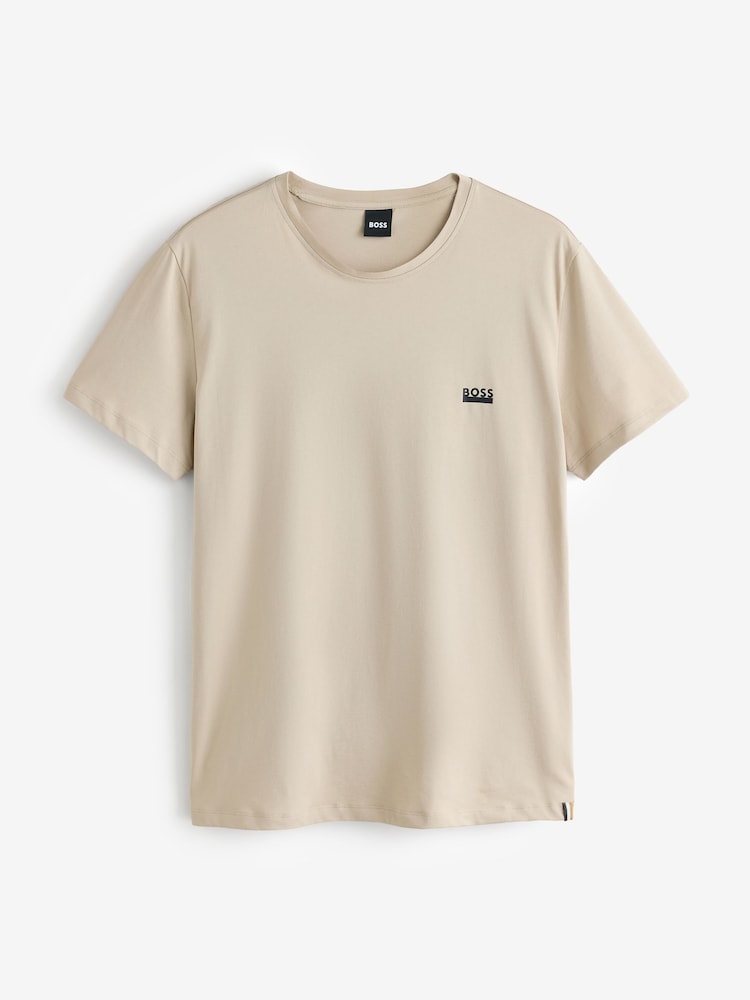 BOSS Cream Regular Fit T-Shirt - Image 6 of 6 BOSS Cream Regular Fit T-Shirt - Image 6 of 6