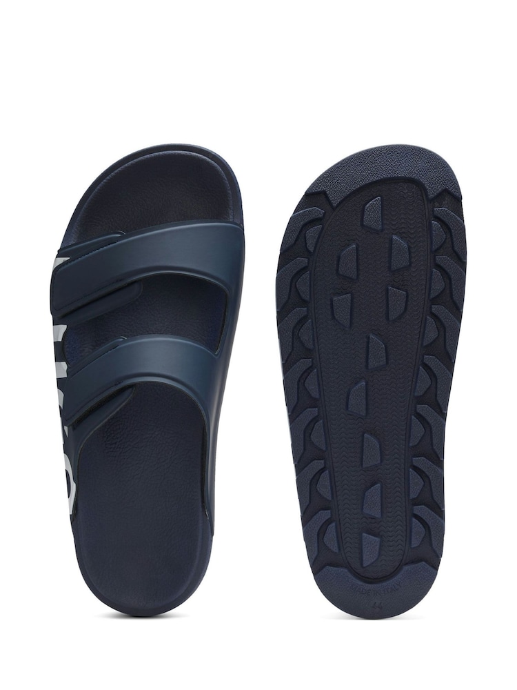 HUGO Blue Evander Double Strap Sandals - Image 2 of 2