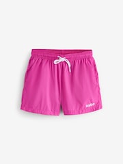 HUGO Pink Haiti Logo Swim Shorts - Image 1 of 1