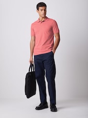 BOSS Pink Slim Fit Passenger Box Logo Polo Shirt - Image 2 of 5