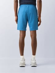 BOSS Sky Blue Regular Fit Logo Stretch Shorts - Image 3 of 5