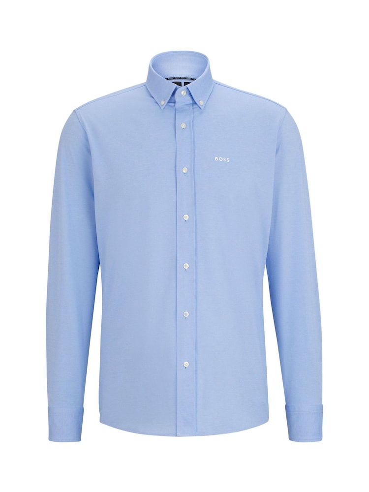 BOSS Blue Joe Regular-Fit Stretch Shirt - Image 5 of 5