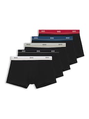 BOSS Black Chrome Essential Logo Boxer Trunks 5 Pack - Image 1 of 1
