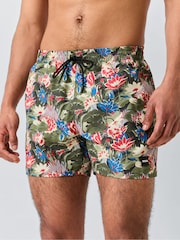 أخضر فاتح - شورت سباحة مطبوع Piranha من BOSS - صورة 2 من 5