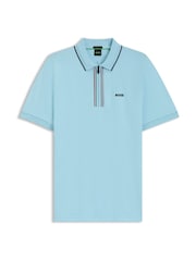 BOSS Blue Logo Polo Shirt - Image 1 of 1