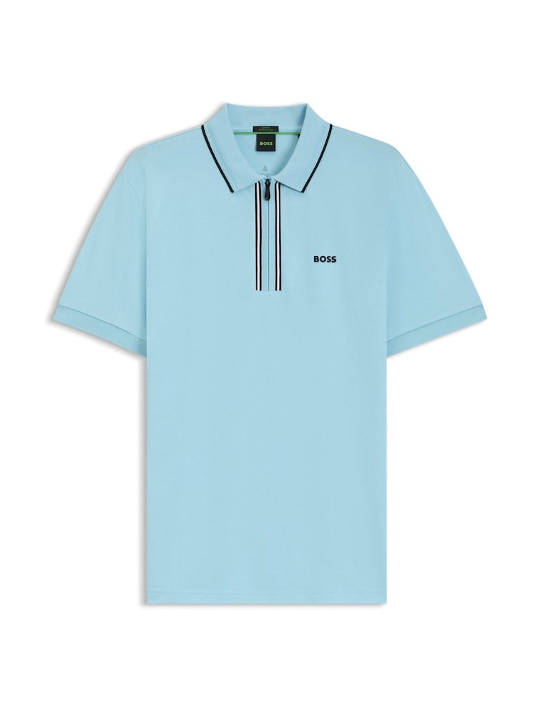 BOSS Blue Logo Polo Shirt - Image 1 of 1