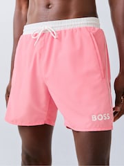Roz - Pantaloni scurți de baie BOSS Starfish Quick Dry - Imaginea 2 din 6