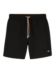 Negru - BOSS Tio Logo Swim Shorts - Imaginea 1 din 1