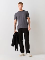 BOSS Dark Grey Regular Fit Logo T-Shirt - Image 2 of 5