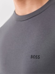 BOSS Dark Grey Regular Fit Logo T-Shirt - Image 4 of 5