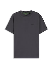 BOSS Dark Grey Regular Fit Logo T-Shirt - Image 5 of 5