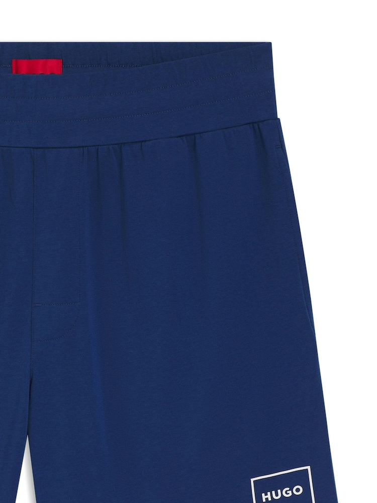 أزرق داكن - HUGO Laze Jersey Shorts - Image 2 of 2