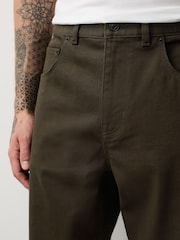 Brown Relaxed Tapered Fit Classic Stretch Jeans - Image 6 of 11