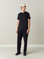 Black Relaxed Tapered Fit Classic Stretch Jeans - Image 2 of 6