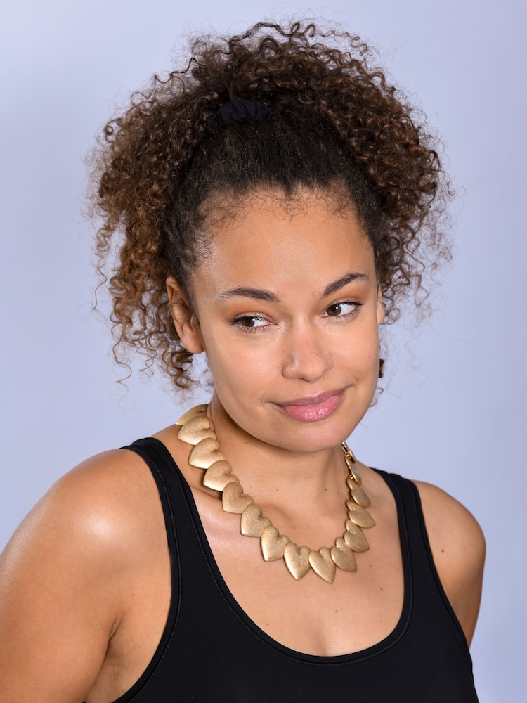 Bibi Bijoux Gold Tone Statement Heart Collar Necklace - Image 2 of 2