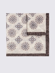 MOSS Brown Bottinelli Wool Pocket Square - Image 1 of 2