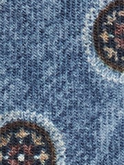 Azul - MOSS Bottinelli Wool Medallion Light Tie - Imagen 3 de 3