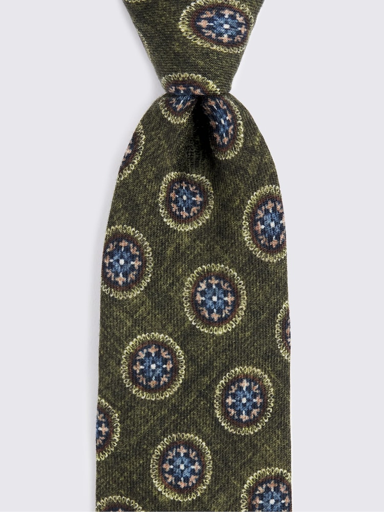 Bottinelli Wool Medallion Light Tie - Image 2 of 3
