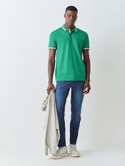 BOSS Green Paddy Tipped Collar Polo Shirt - Image 2 of 6