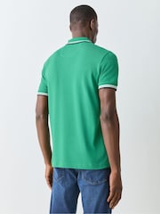 BOSS Green Paddy Tipped Collar Polo Shirt - Image 3 of 6