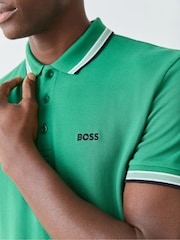 BOSS Green Paddy Tipped Collar Polo Shirt - Image 5 of 6