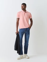 Світло-рожевий - BOSS Сорочка-поло з коміром Paddy - Image 2 of 5
