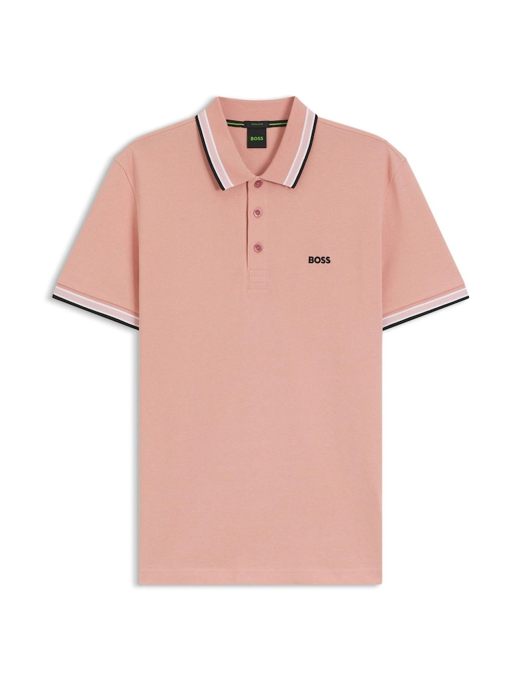 Світло-рожевий - BOSS Сорочка-поло з коміром Paddy - Image 5 of 5