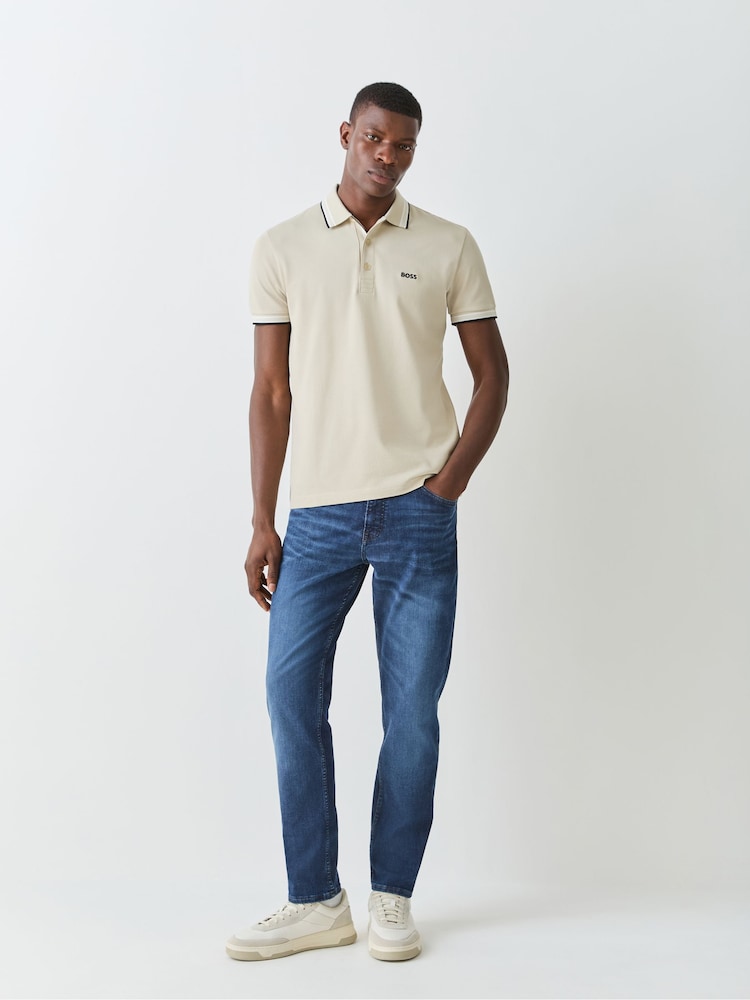 Bright Cream - BOSS Сорочка-поло з коміром Paddy - Image 2 of 5