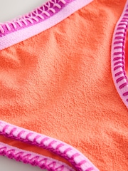 Whipstitch orange/rose texturé - Bas de bikini échancré - Image 9 de 9