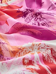 Pink/Orange Palm Tummy Control DD+ Wired Swimsuit - Image 7 of 10