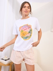 Friends Like These White Banana Short Sleeve Pyjamas - Image 2 of 4
