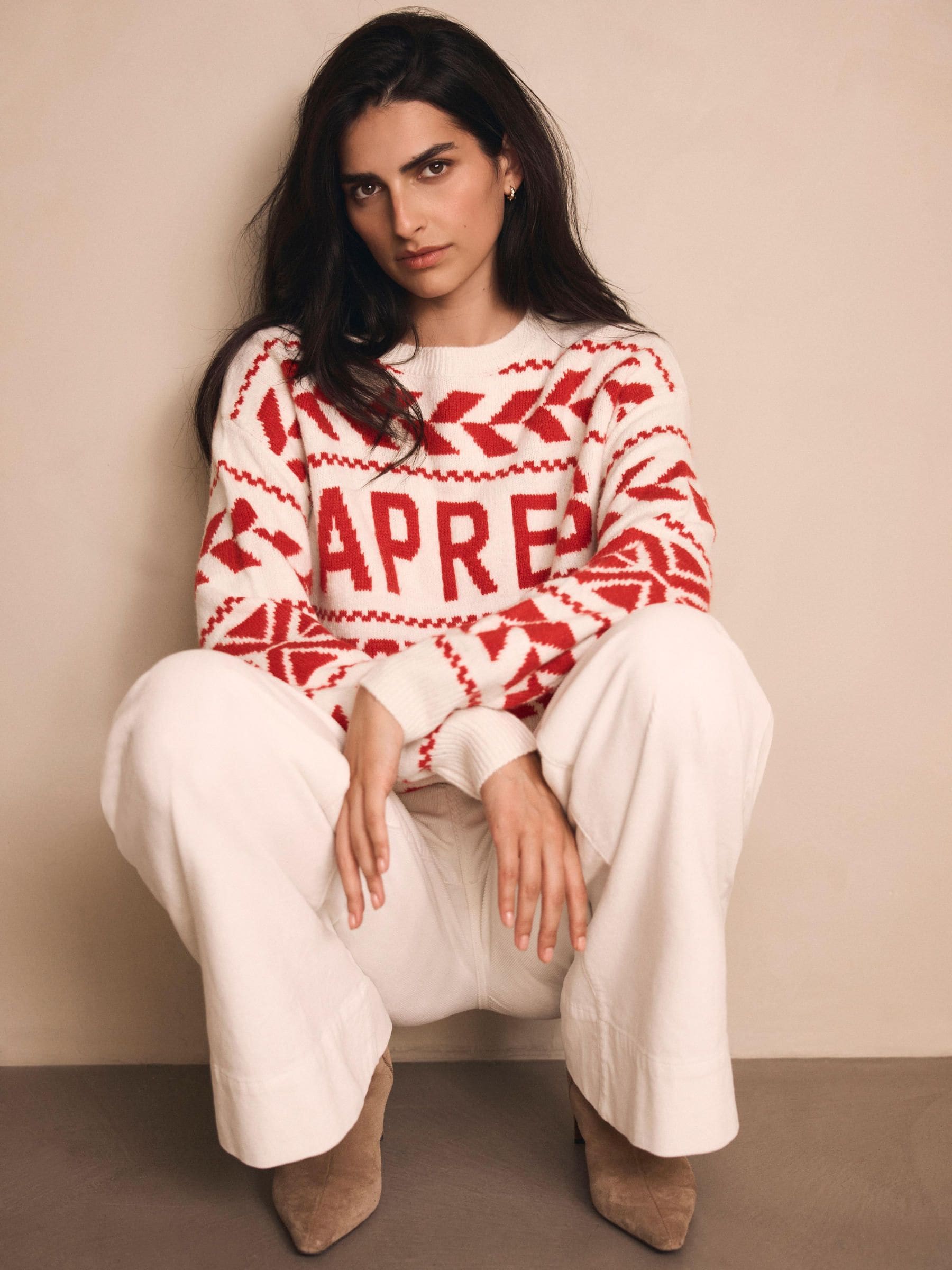 Buy Mint Velvet Red Graphic Fair Isle Jumper from Next USA
